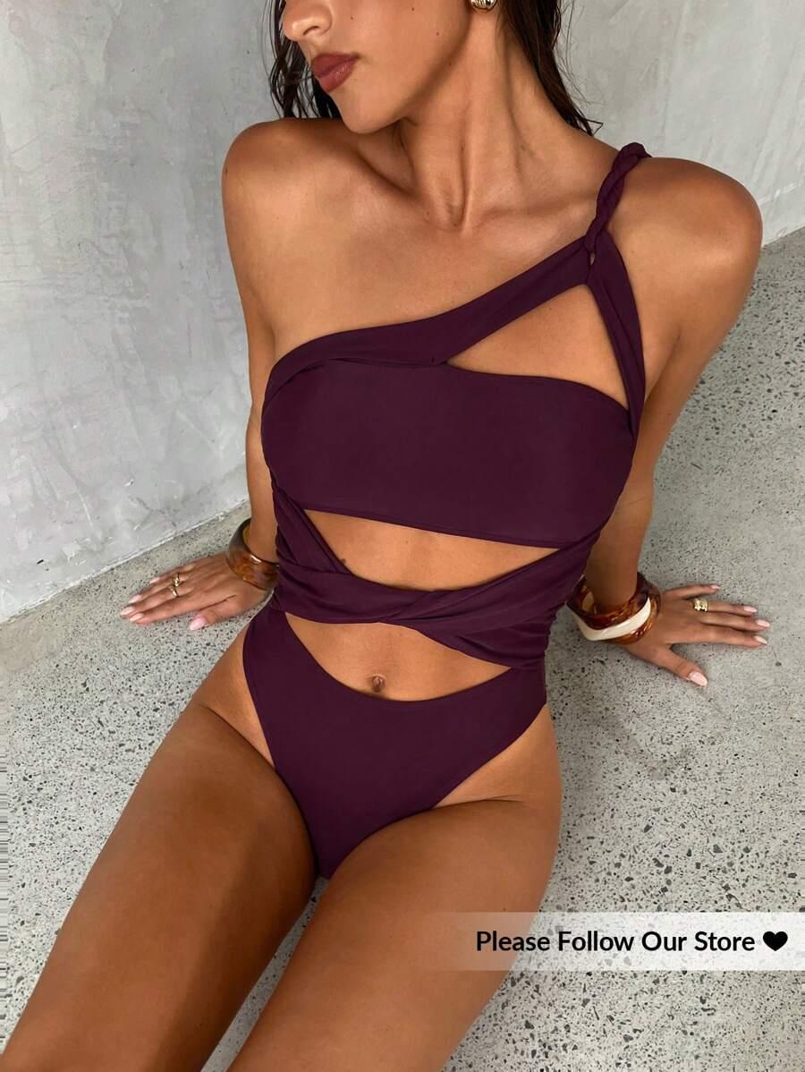 SHEIN JEDNOCZĘŚCIOWY STRÓJ KĄPIELOWY S09__M