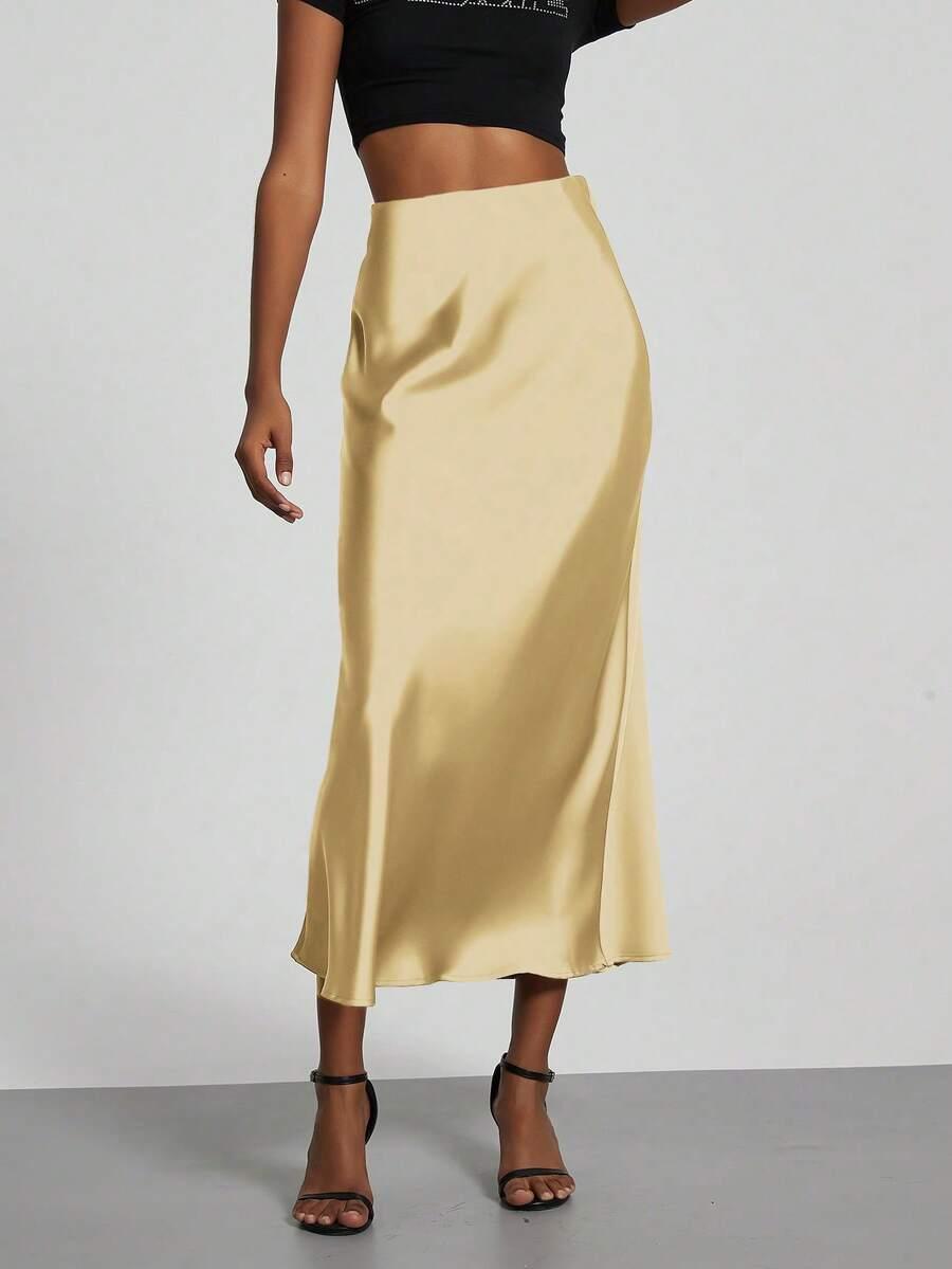 SHEIN ŻÓŁTA MAXI SPÓDNICA S06__S