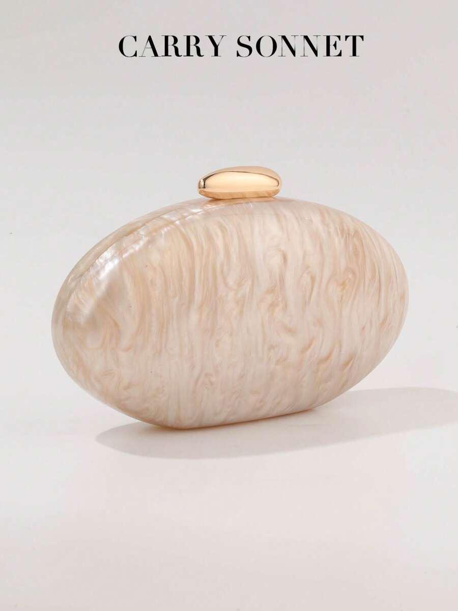 SHEIN BEŻOWA TOREBKA NA ŁAŃCUSZKU ZDOBIENIE S07__11X5X22CM