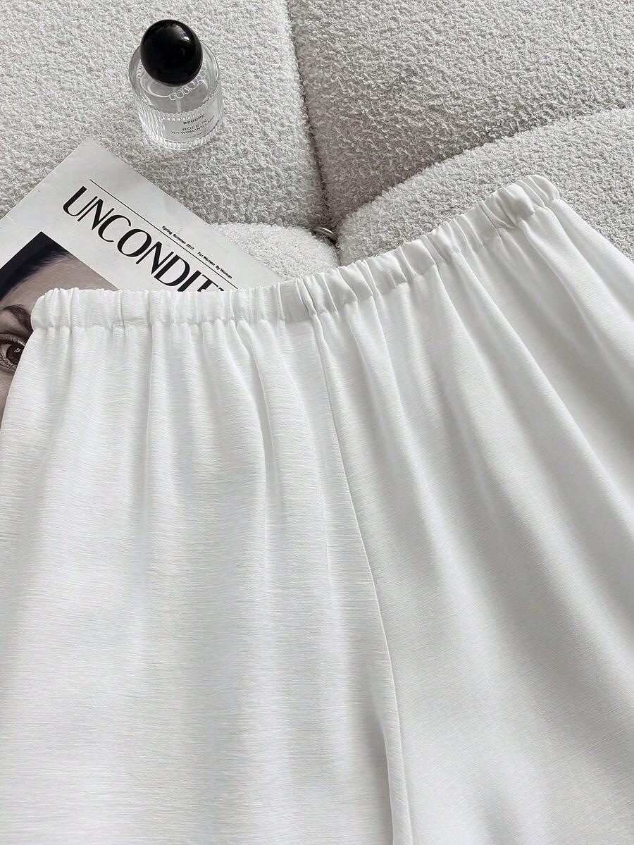 SHEIN BIAŁE SPODNIE CASUAL S09__M