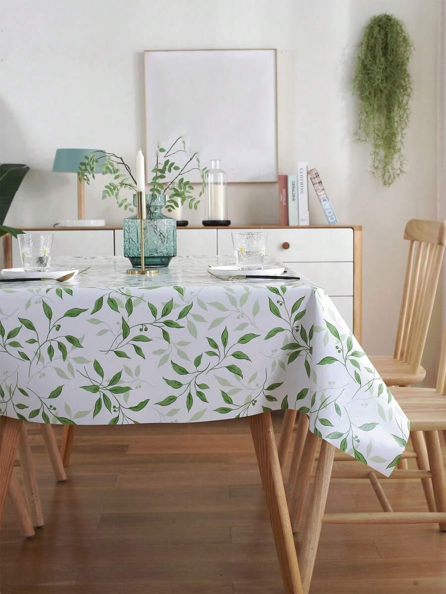 SHEIN OBRUS NA STÓŁ WZÓR LIŚCI S07__60X60