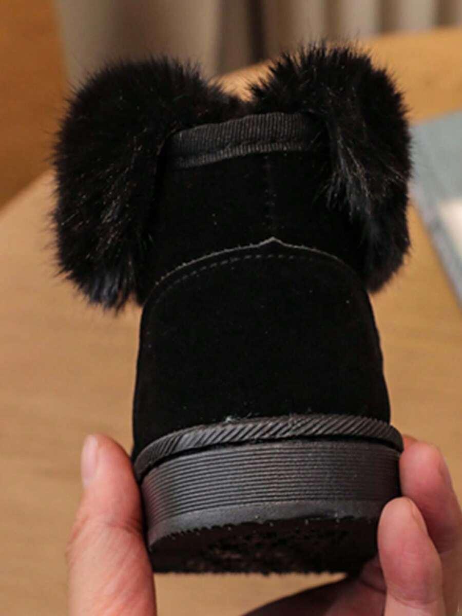 SHEIN CZARNE ŚNIEGOWCE SZTUCZNE FUTRO W01__36