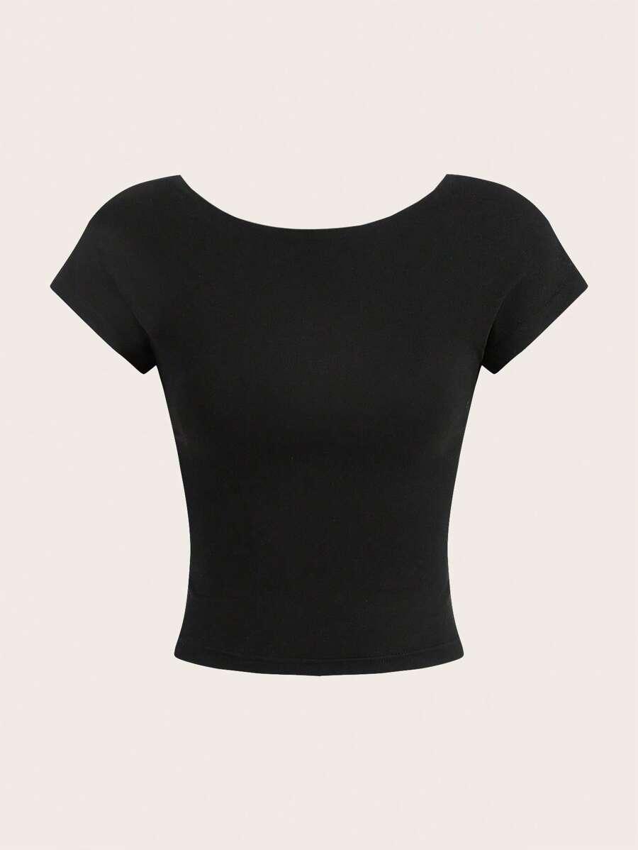 SHEIN GŁADKI TOP BASIC 2-PACK S06__M