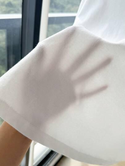 SHEIN BIAŁY T-SHIRT OKRĄGŁY DEKOLT S06__XXL
