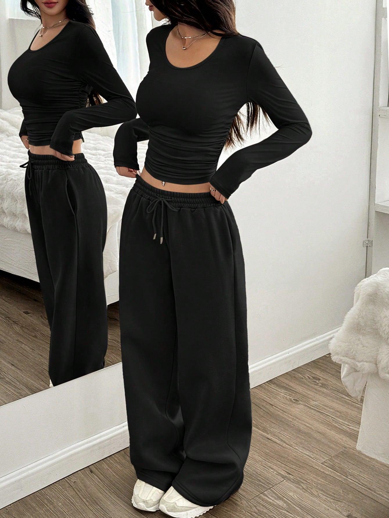 SHEIN BLUZKA SPODNIE DRESOWE KOMPLET S06__M