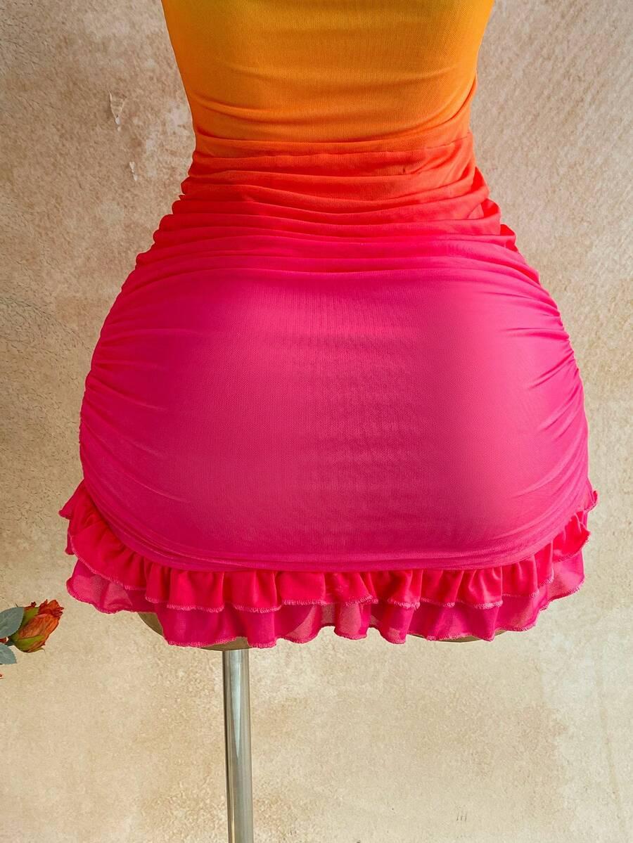 SOLEIA MINI SUKIENKA OMBRE S06__S
