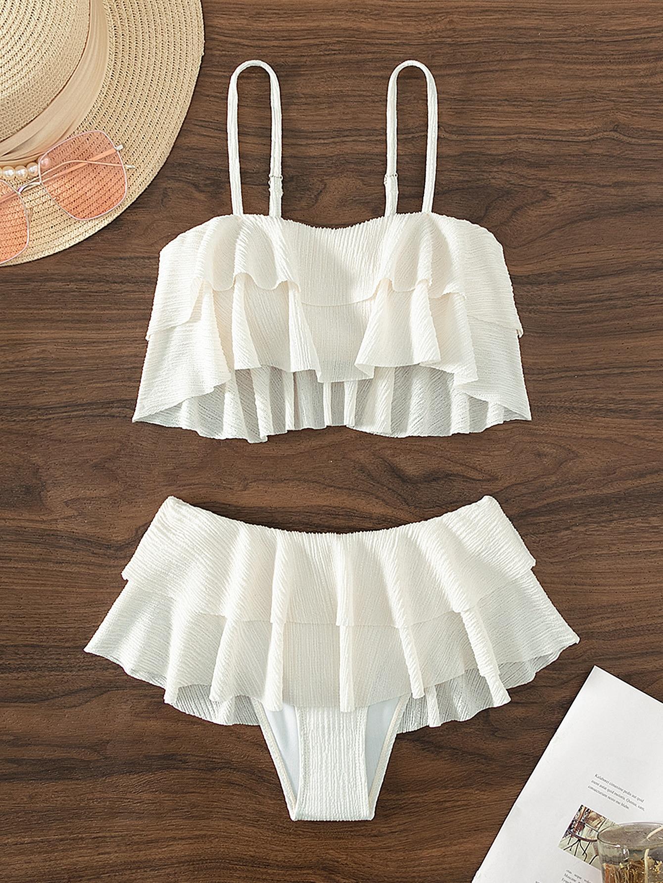 SHEIN DWUCZĘŚCIOWY KOSTIUM KĄPIELOWY S06__M