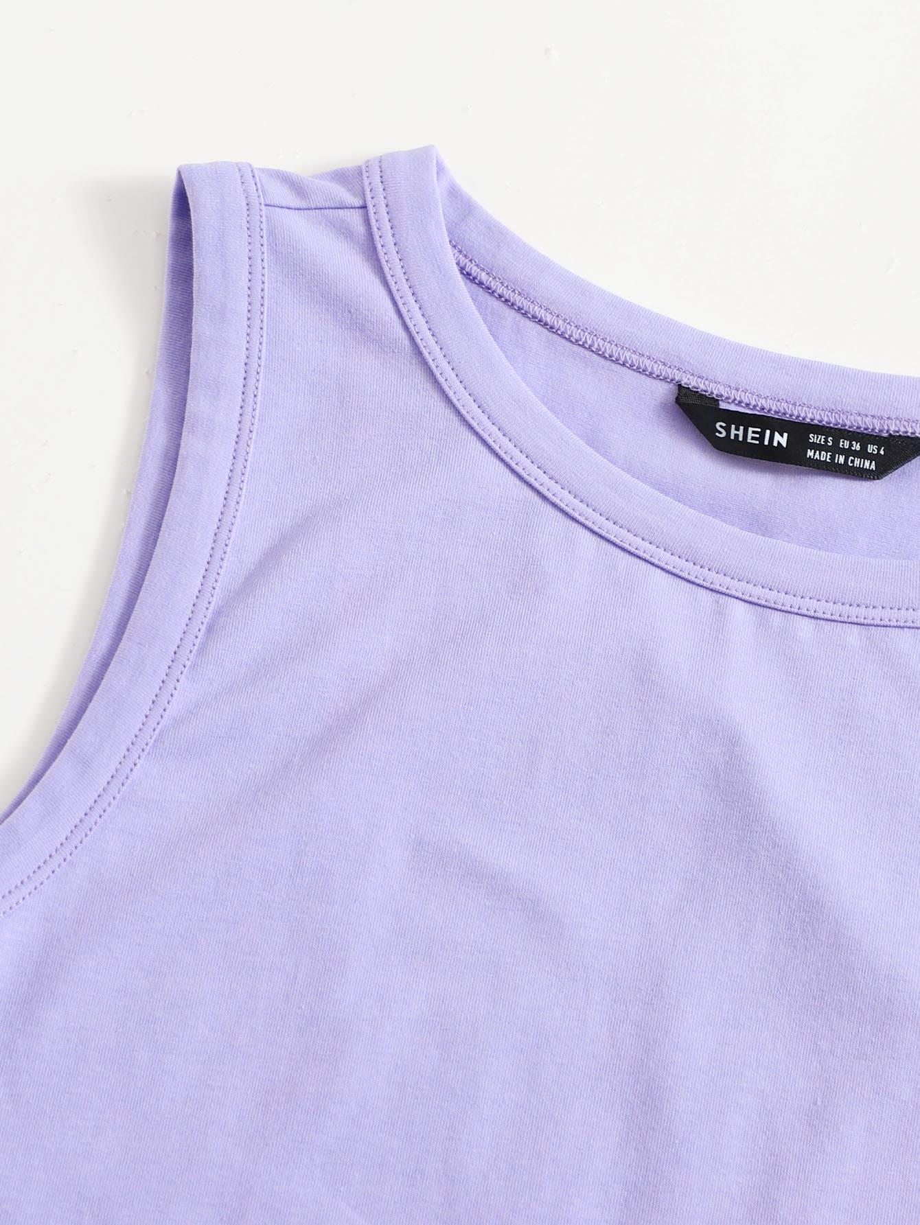 SHEIN FIOLETOWY TOP ODKRYTE RAMIONA S06__S