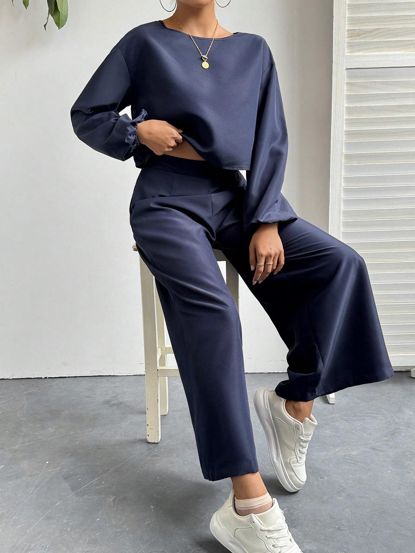 SHEIN BLUZKA SPODNIE KOMPLET S06__L
