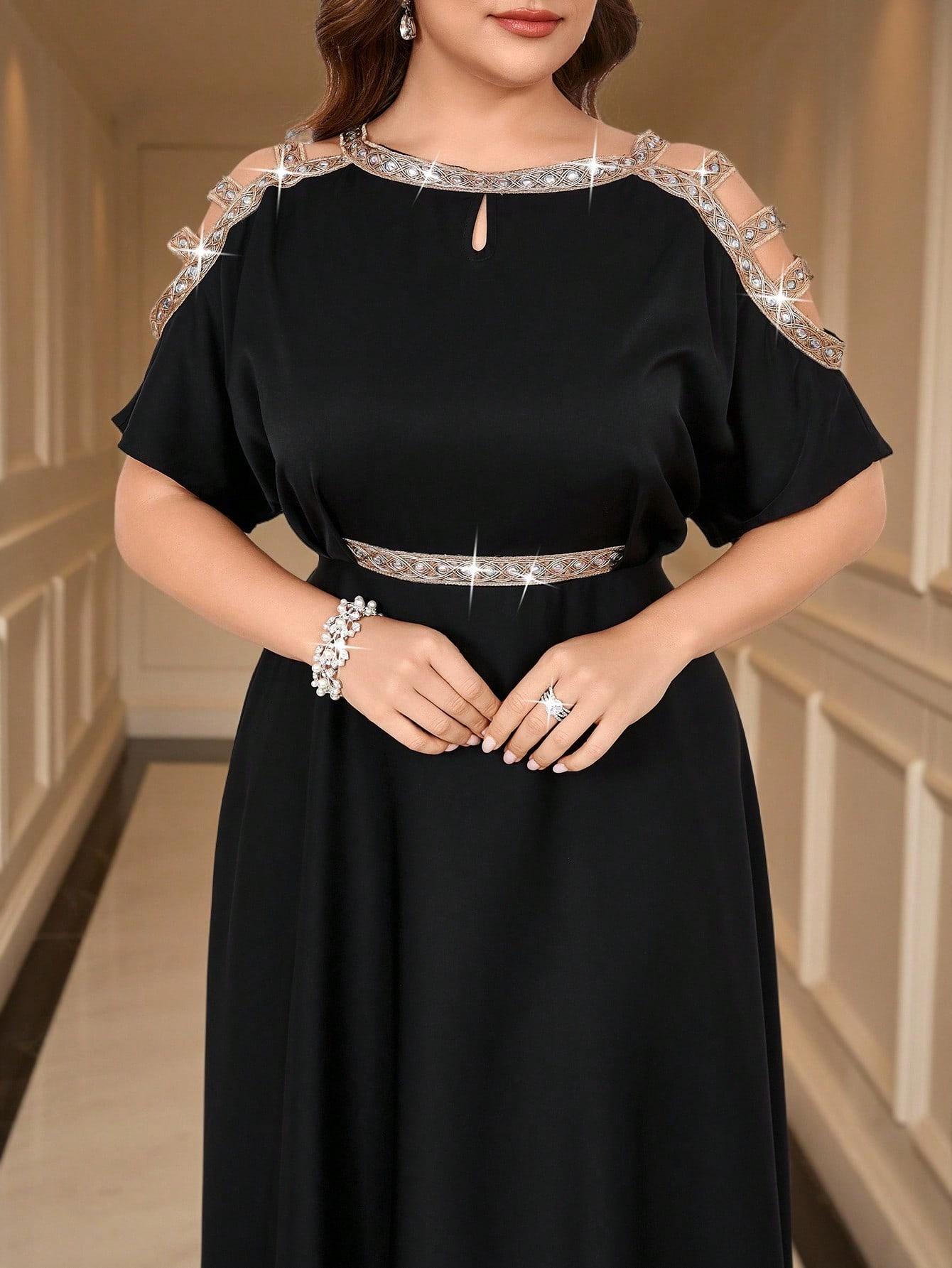 SHEIN CZARNA MAXI SUKIENKA S06__48