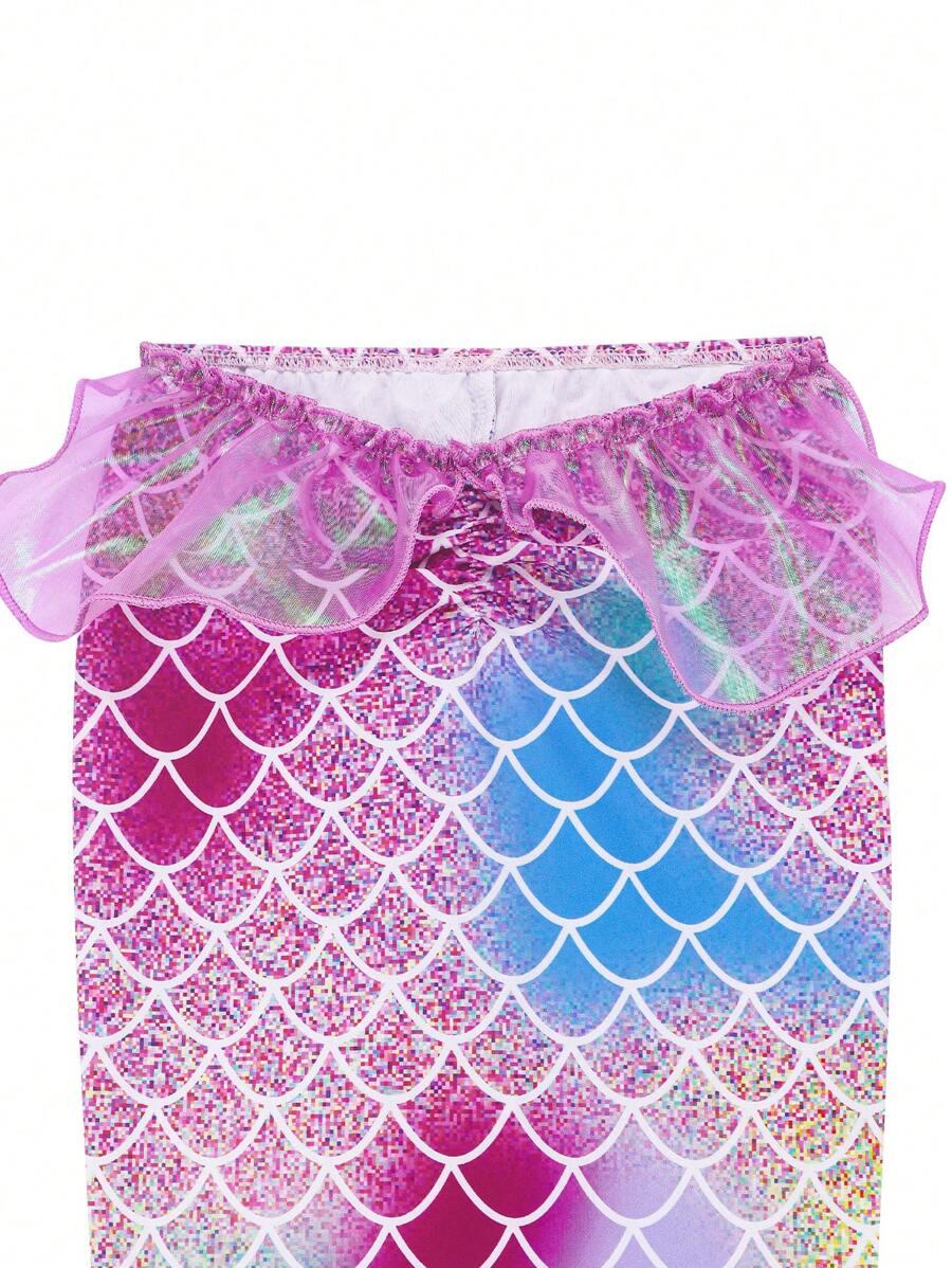 SHEIN STRÓJ KĄPIELOWY DWUCZĘŚCIOWY KOMPLET SYRENKA S09__130