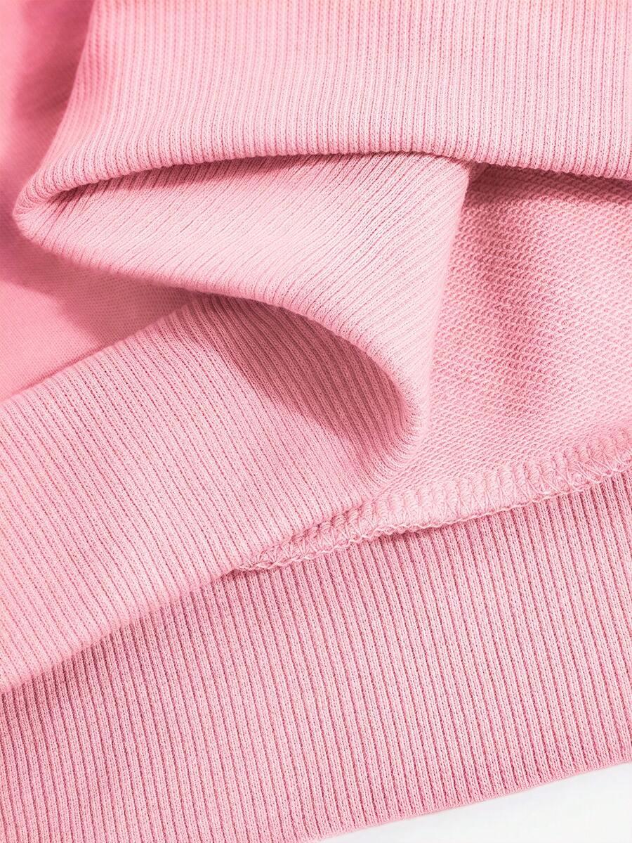 SHEIN RÓŻOWA BLUZA NADRUK S06__M