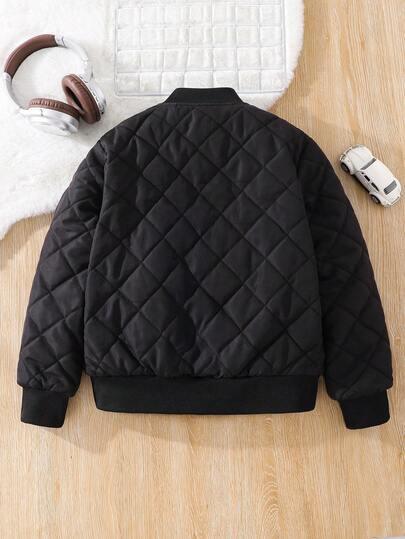 SHEIN CZARNA PIKOWANA KURTKA W01__134/140