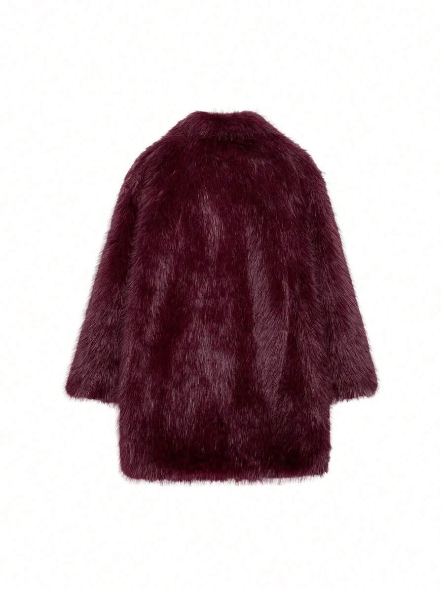 SHEIN BORDOWE SZTUCZNE FUTRO W01__S