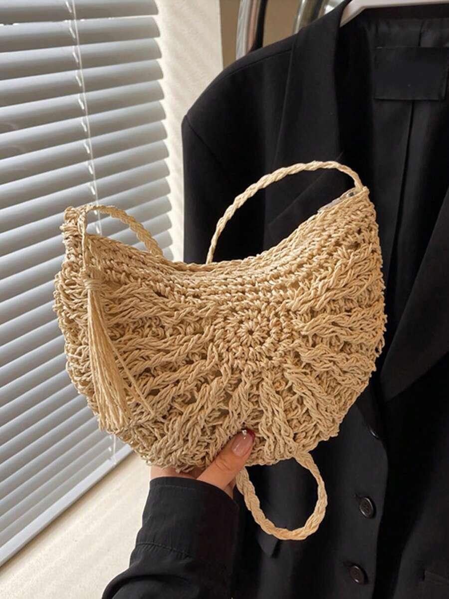 SHEIN BEŻOWA TOREBKA ZAMEK S07__25X19CM