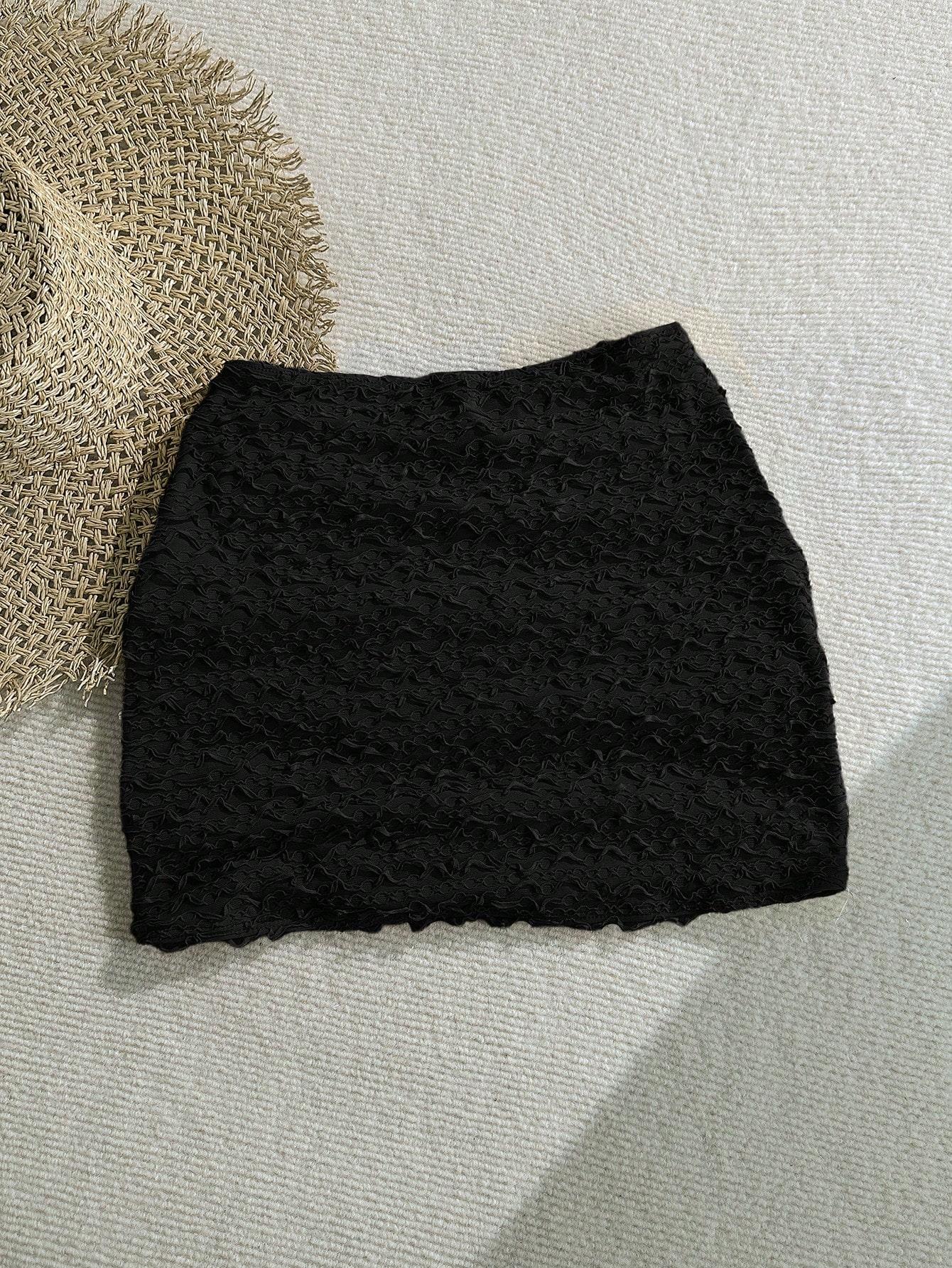 SHEIN CZARNY DÓŁ OD STROJU KĄPIELOWEGO S06__L