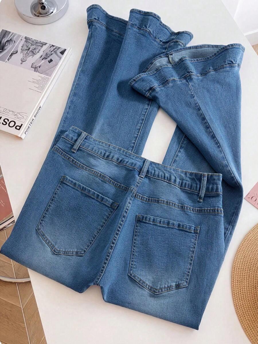 SHEIN SPODNIE JEANS WYSOKI STAN S09__48