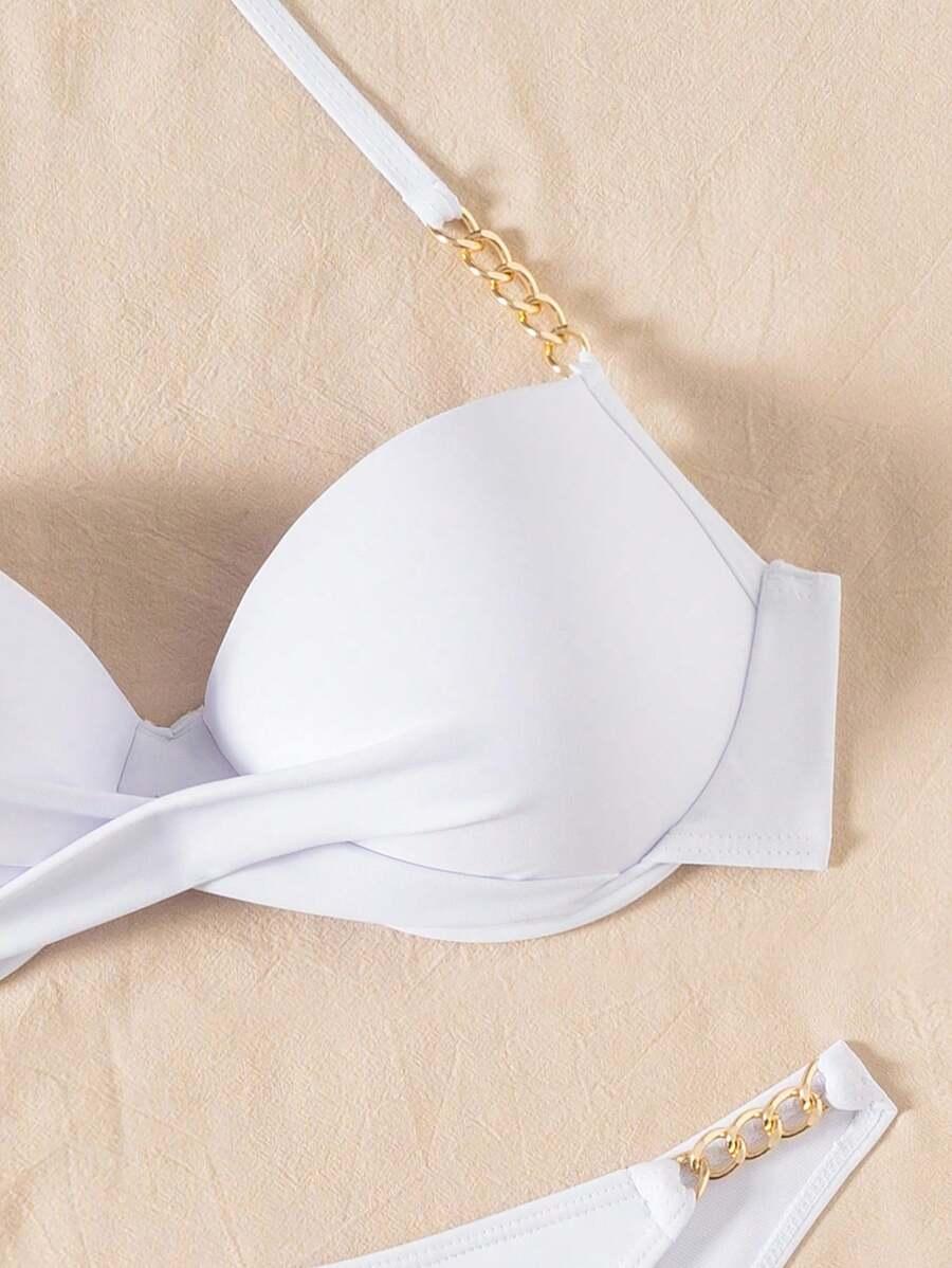 SHEIN DWUCZĘŚCIOWY STRÓJ KĄPIELOWY S09__M