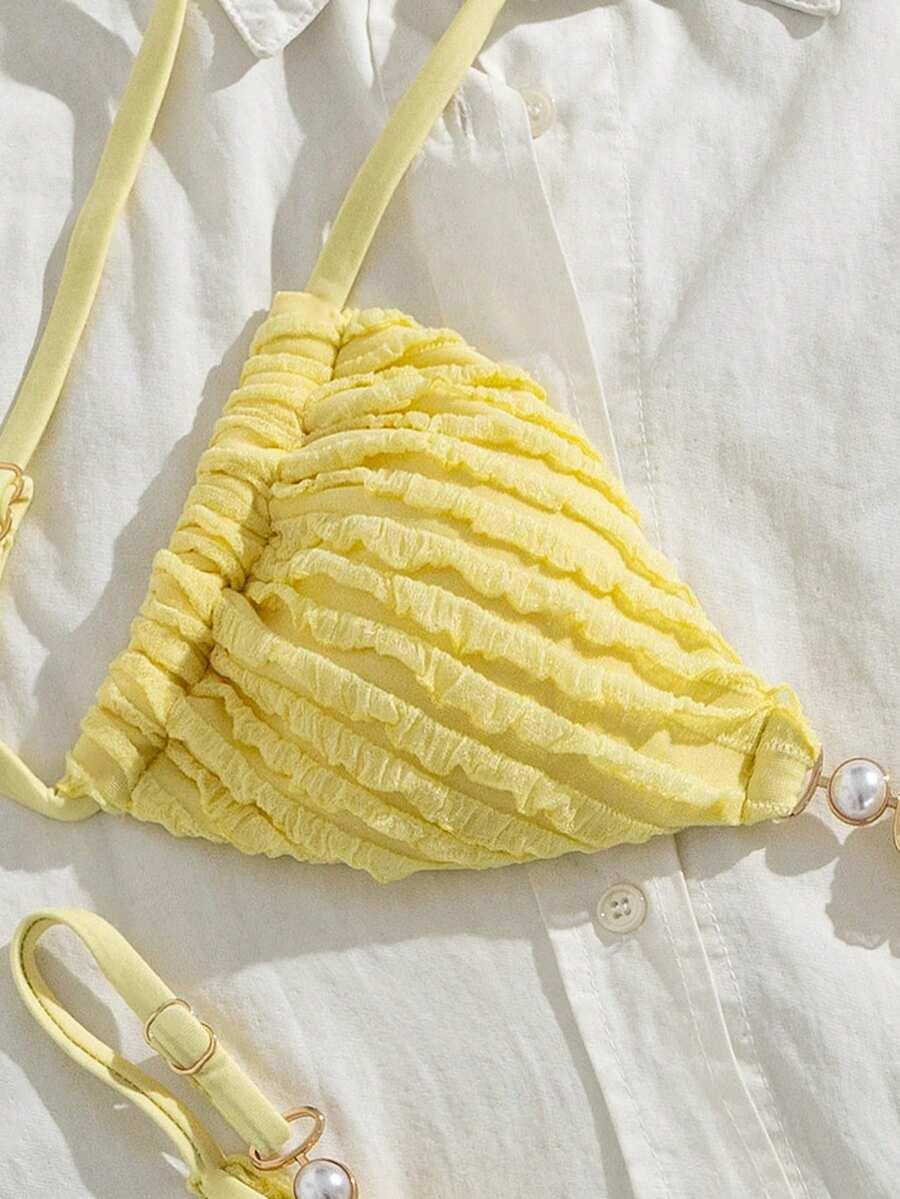 SWIM MOD ŻÓŁTY DWUCZĘŚCIOWY STRÓJ KĄPIELOWY S09__M