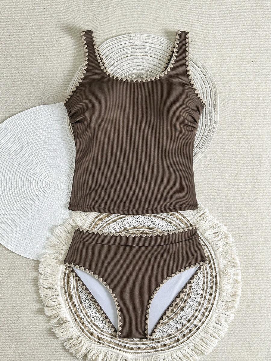 SWIM LUSHOIRE BRĄZOWY DWUCZĘŚCIOWY STRÓJ KĄPIELOWY S09__L