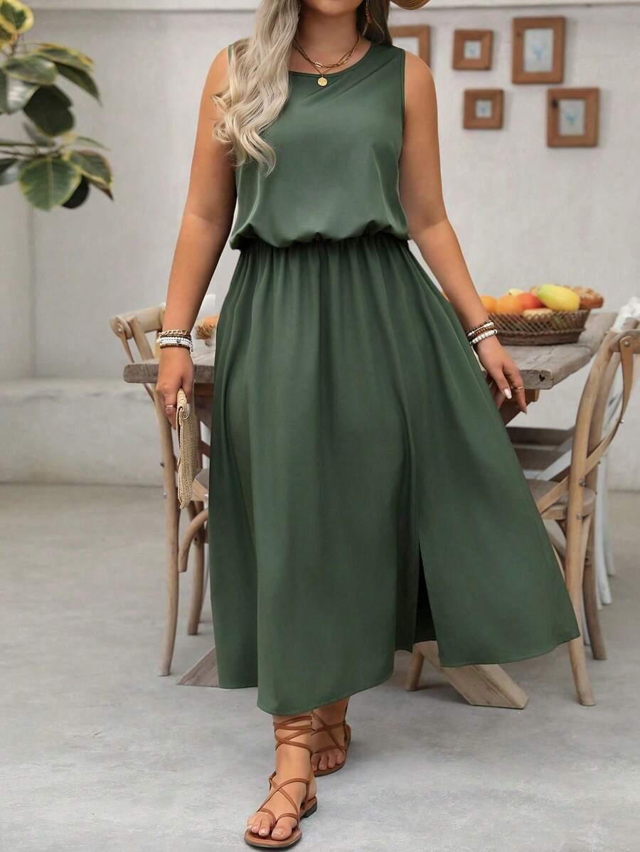 SHEIN ZIELONA ROZKLOSZOWANA SUKIENKA S06__50