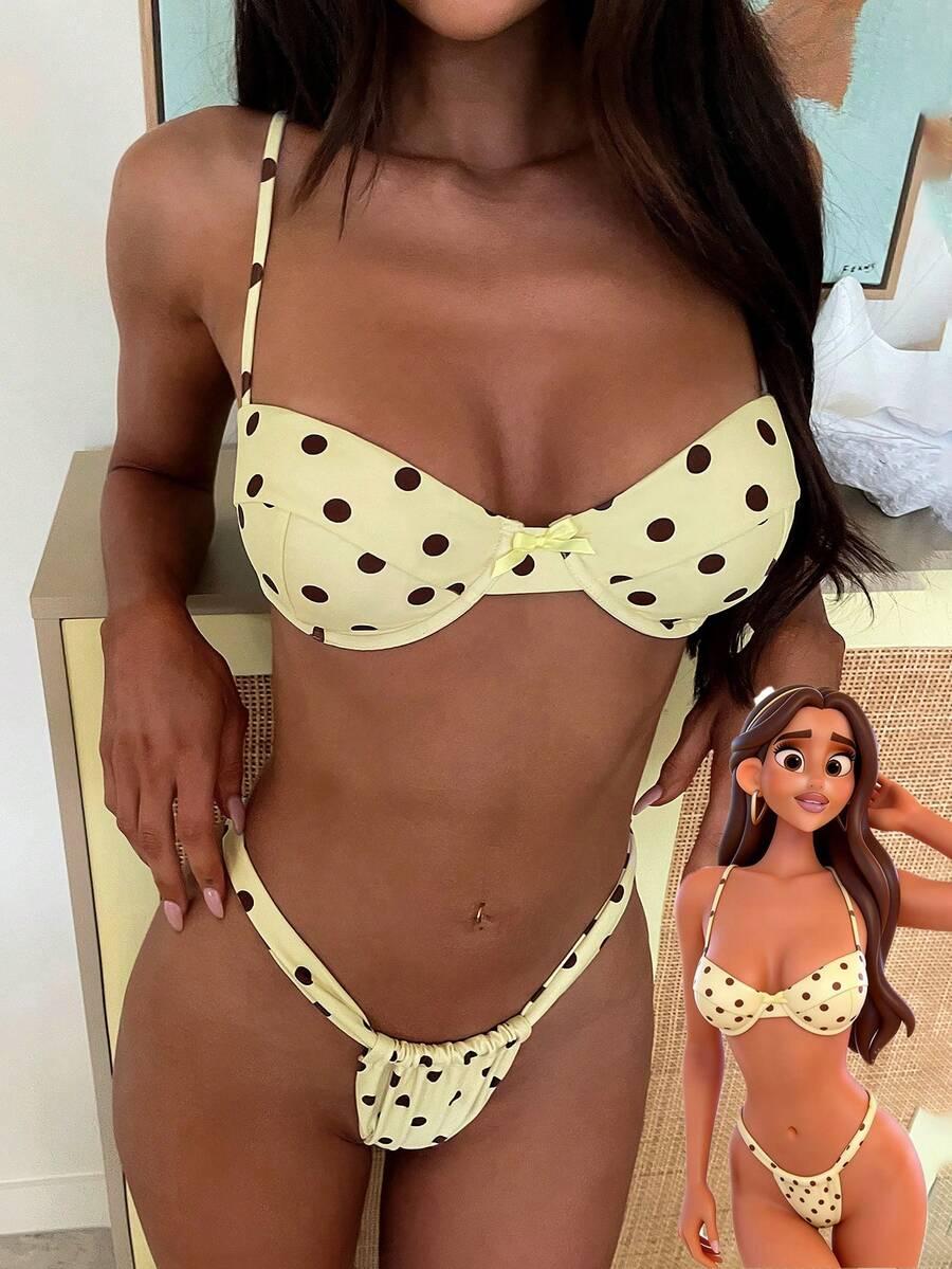 SULTRY SOL DWUCZĘŚCIOWY STRÓJ KĄPIELOWY GROSZKI PK01__S