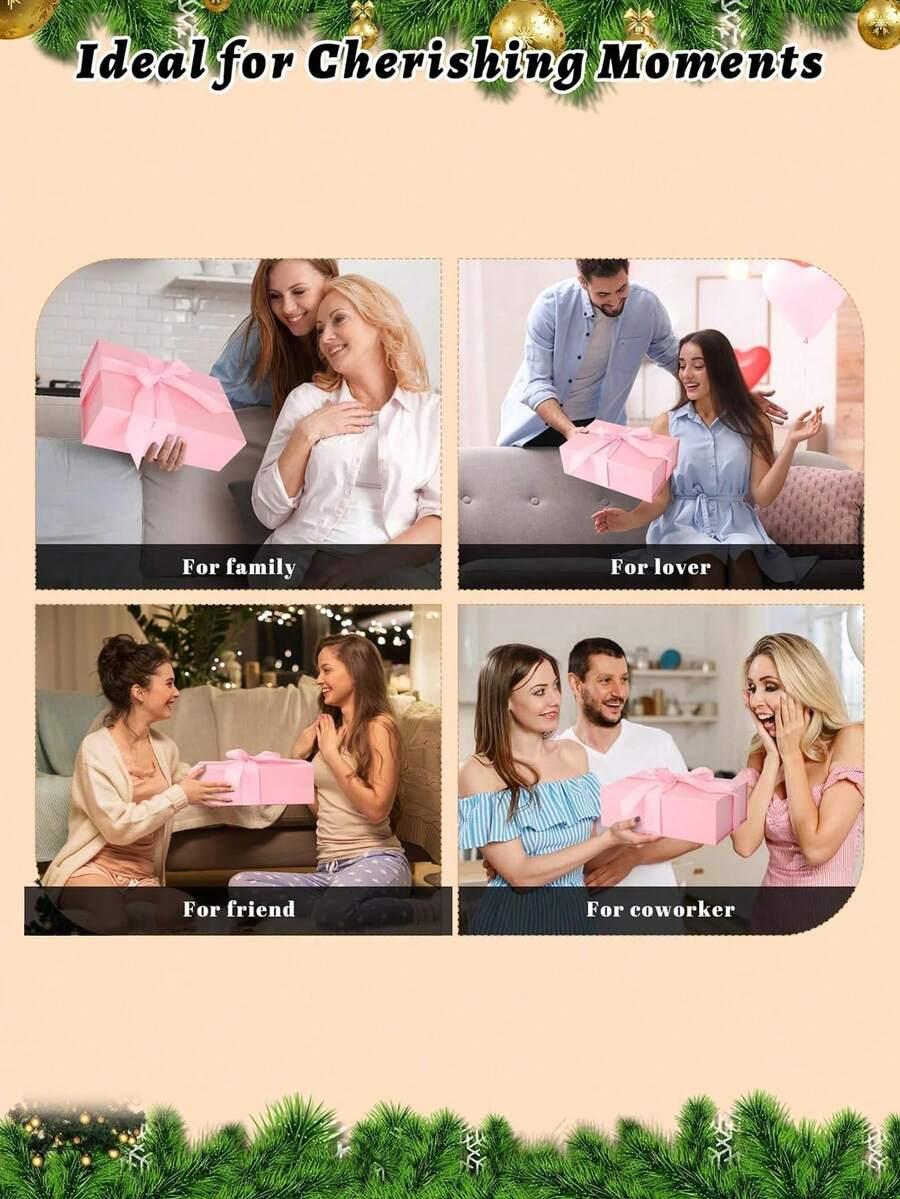 SHEIN RÓŻOWE PUDEŁKO PREZENTOWE 2-PACK S07
