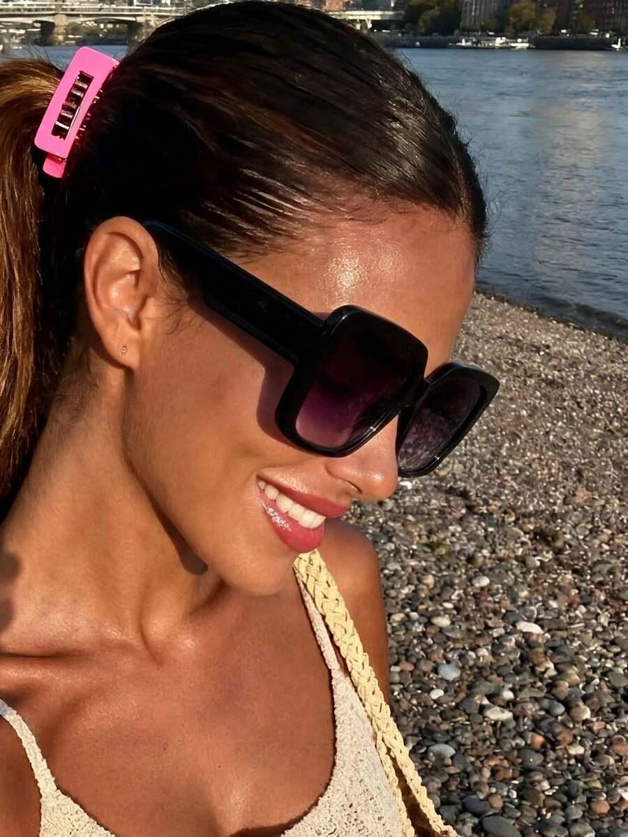 SHEIN CZARNE OKULARY PRZECIWSŁONECZNE S07