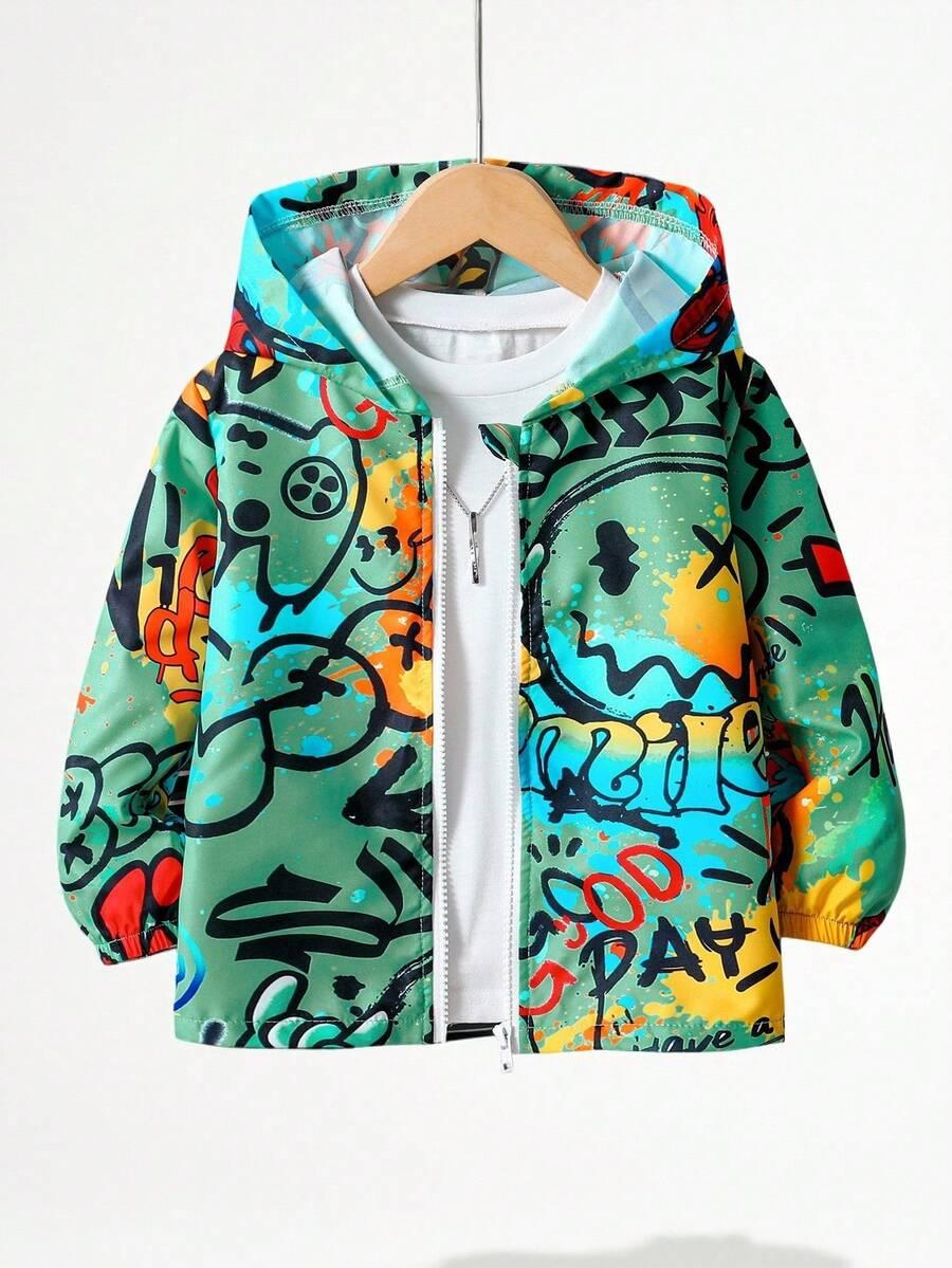 SHEIN KURTKA KAPTUR WZÓR S06__104-110