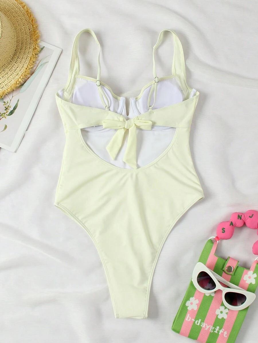 SHEIN JEDNOCZĘŚCIOWY STRÓJ KĄPIELOWY S09__S