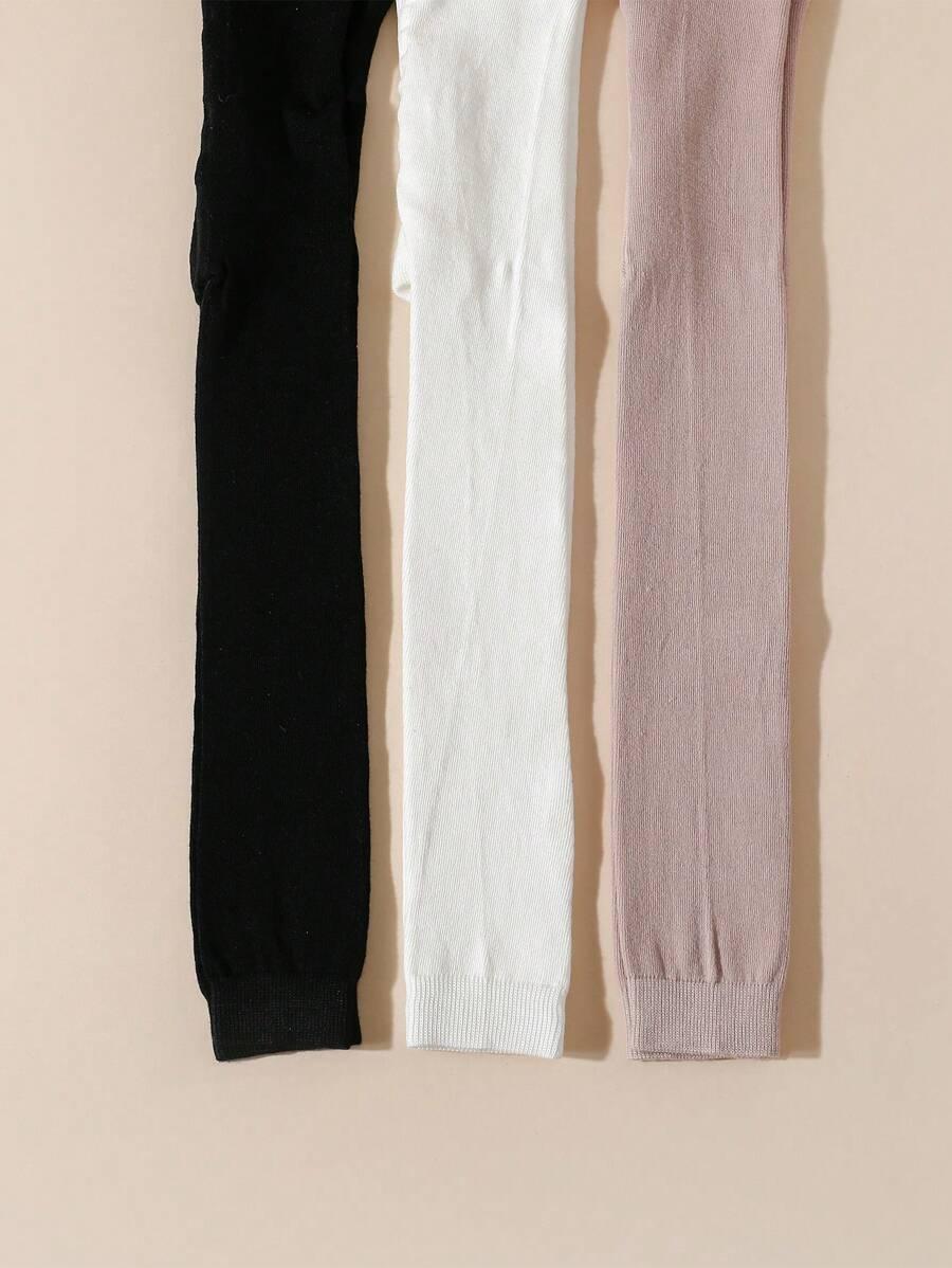 SHEIN GŁADKIE RAJSTOPY 3-PACK S07__8-12LAT