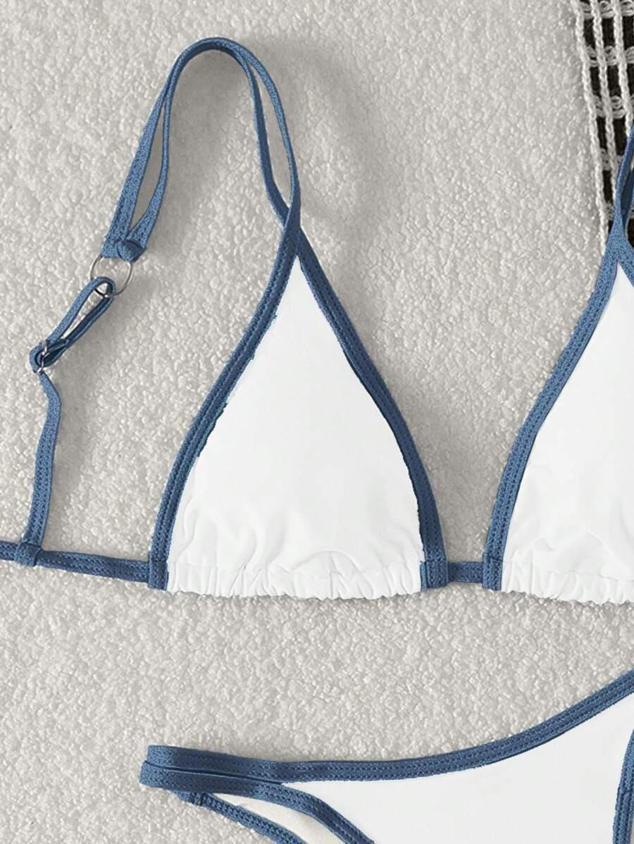 SHEIN DWUCZĘŚCIOWY STRÓJ KĄPIELOWY KONTRAST S06__S