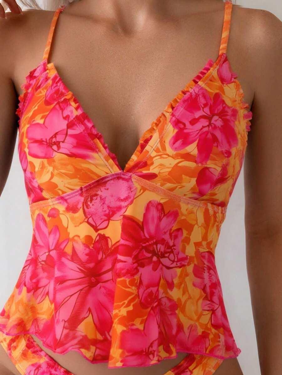 SHEIN DWUCZĘŚCIOWY STRÓJ KĄPIELOWY S09__M