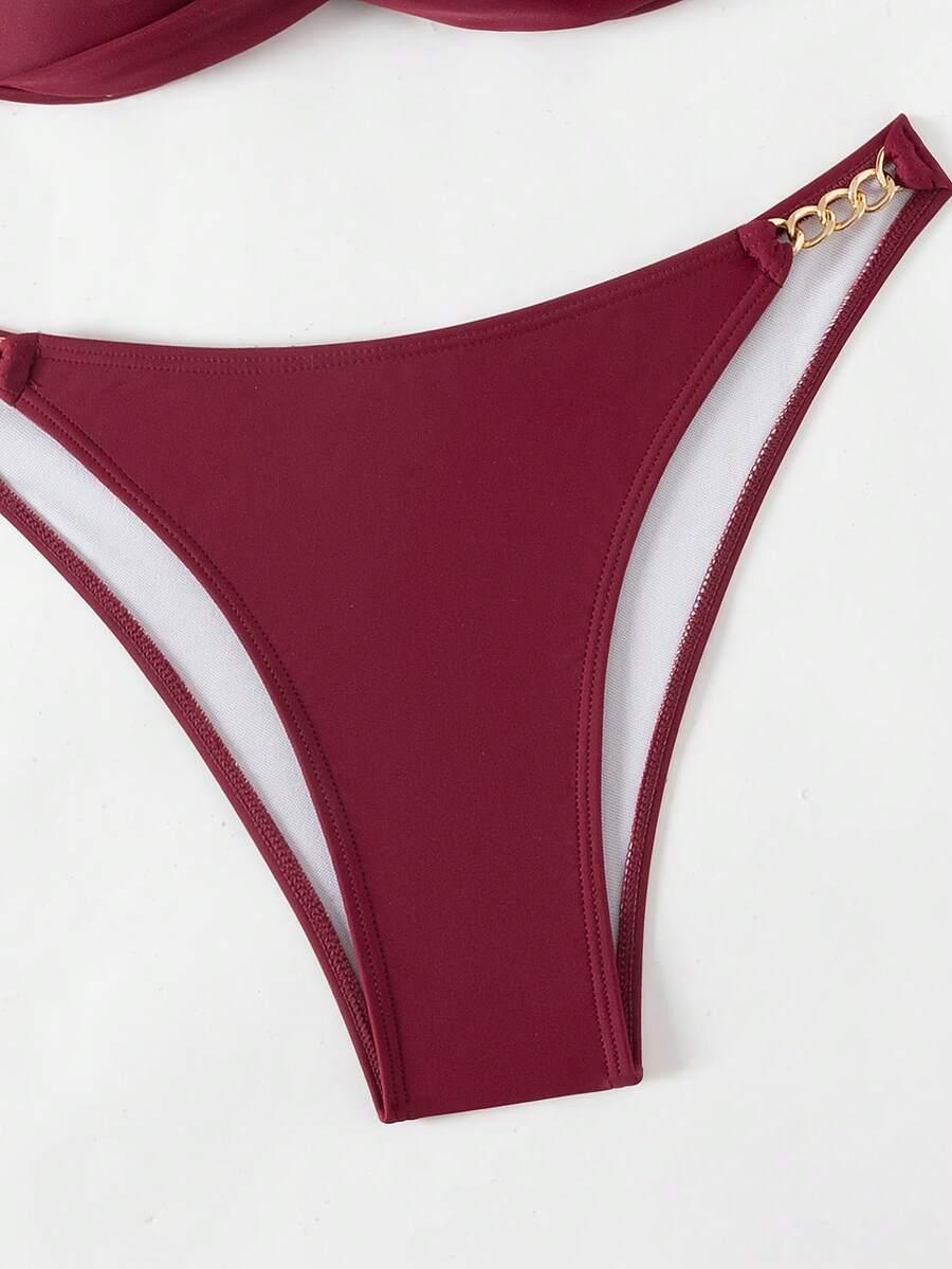 SHEIN DWUCZĘŚCIOWY STRÓJ KĄPIELOWY S09__M