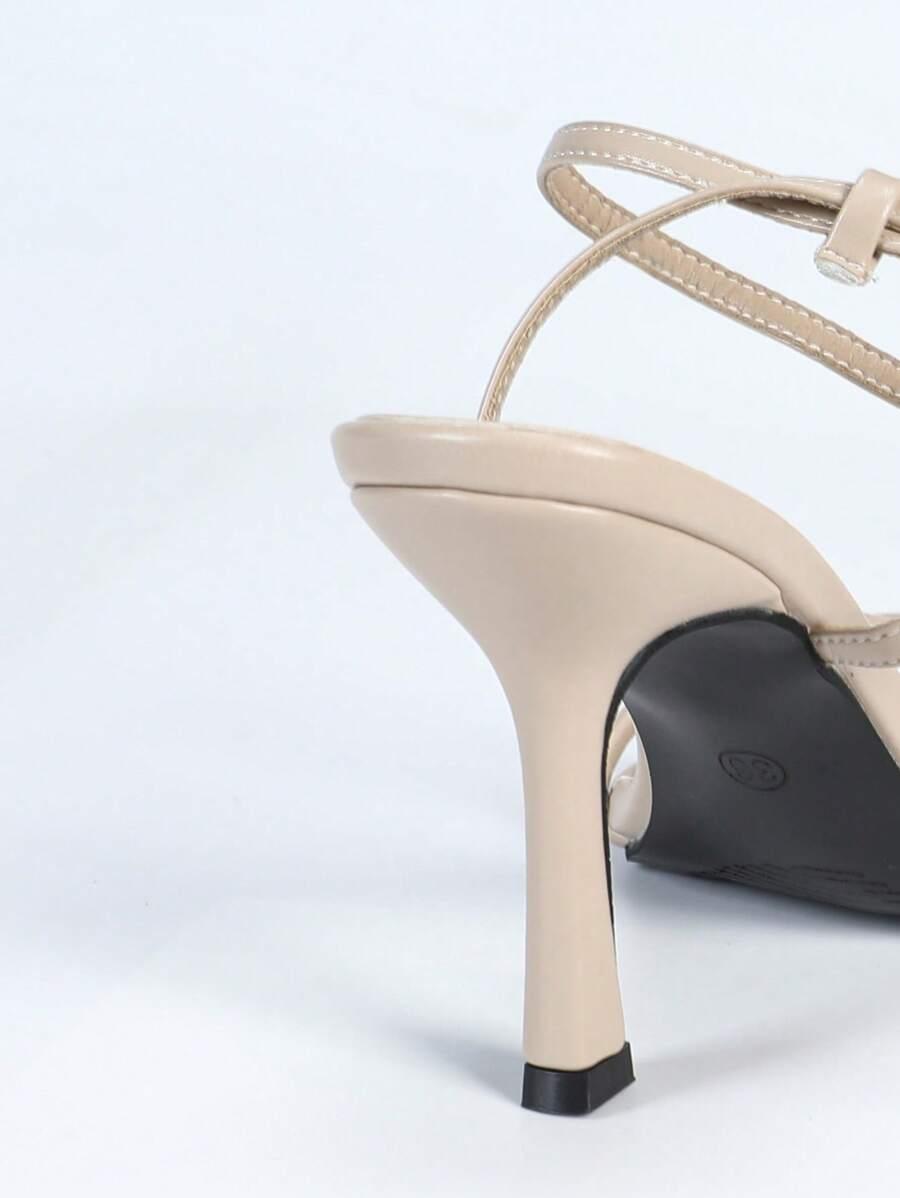 SHEIN BEŻOWE SANDAŁY OBCAS S06__38