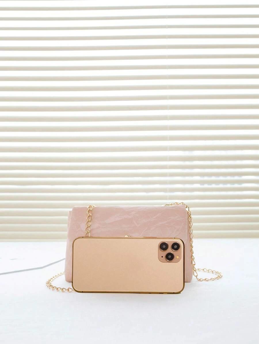 SHEIN RÓŻOWA TOREBKA ŁAŃCUSZEK S07__18X4X11