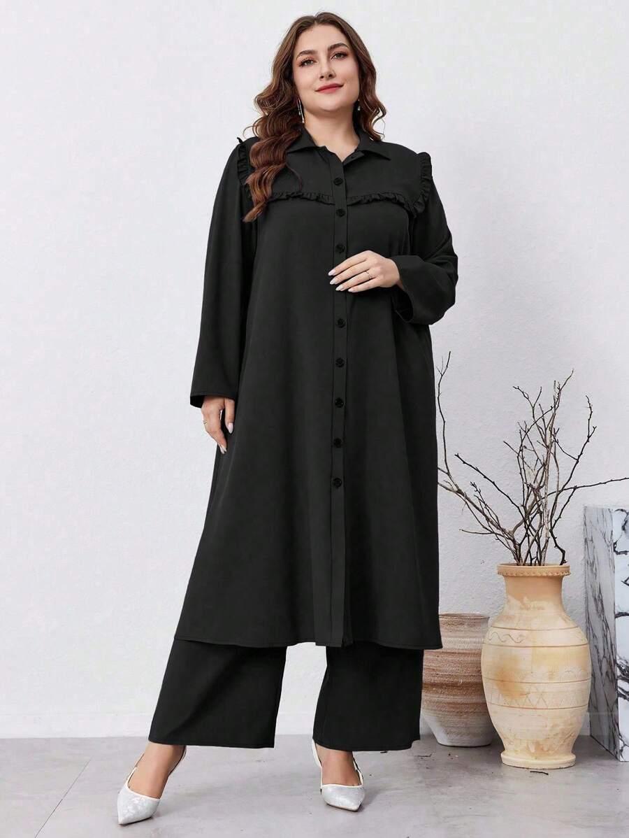 SHEIN KOSZULA SPODNIE KOMPLET S06__XXL