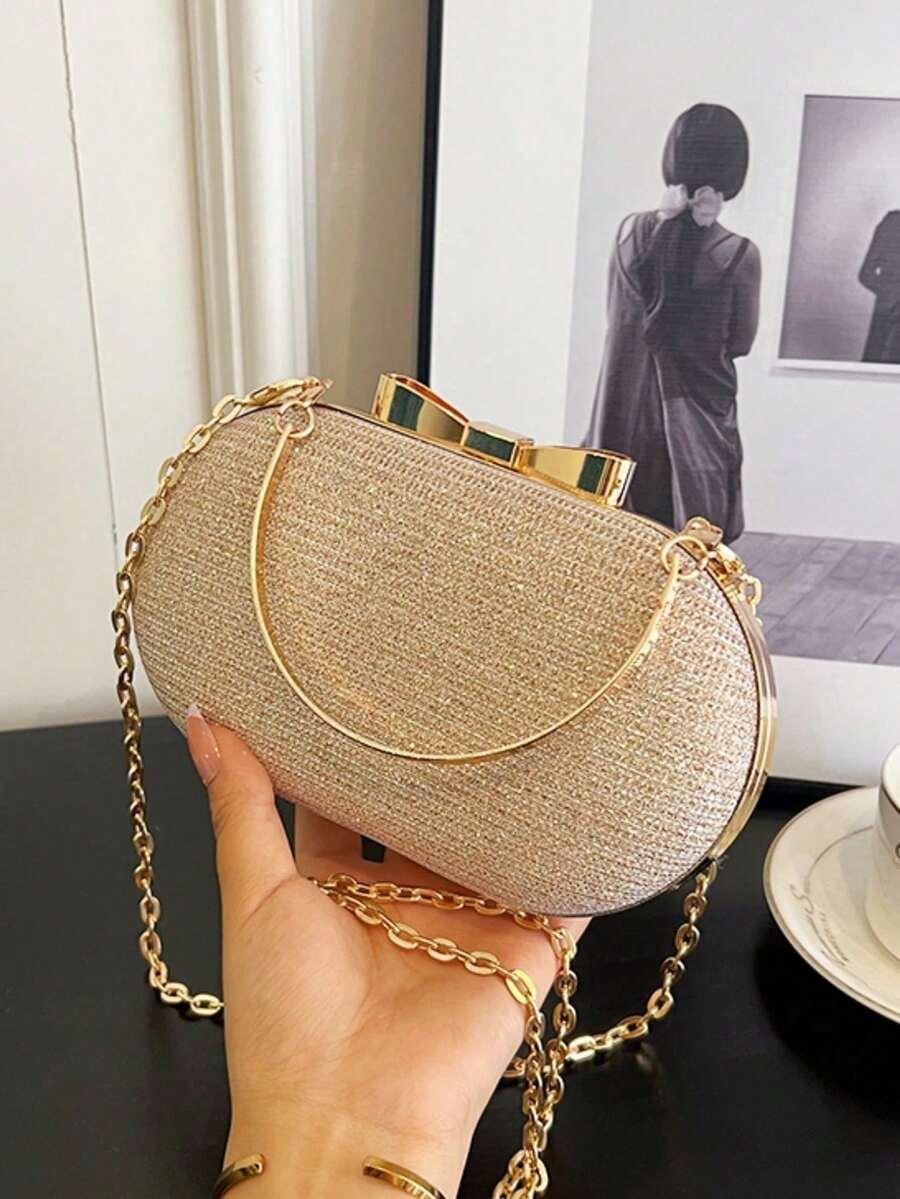 SHEIN ZŁOTA TOREBKA ŁAŃCUSZEK S07__16.5X11CM