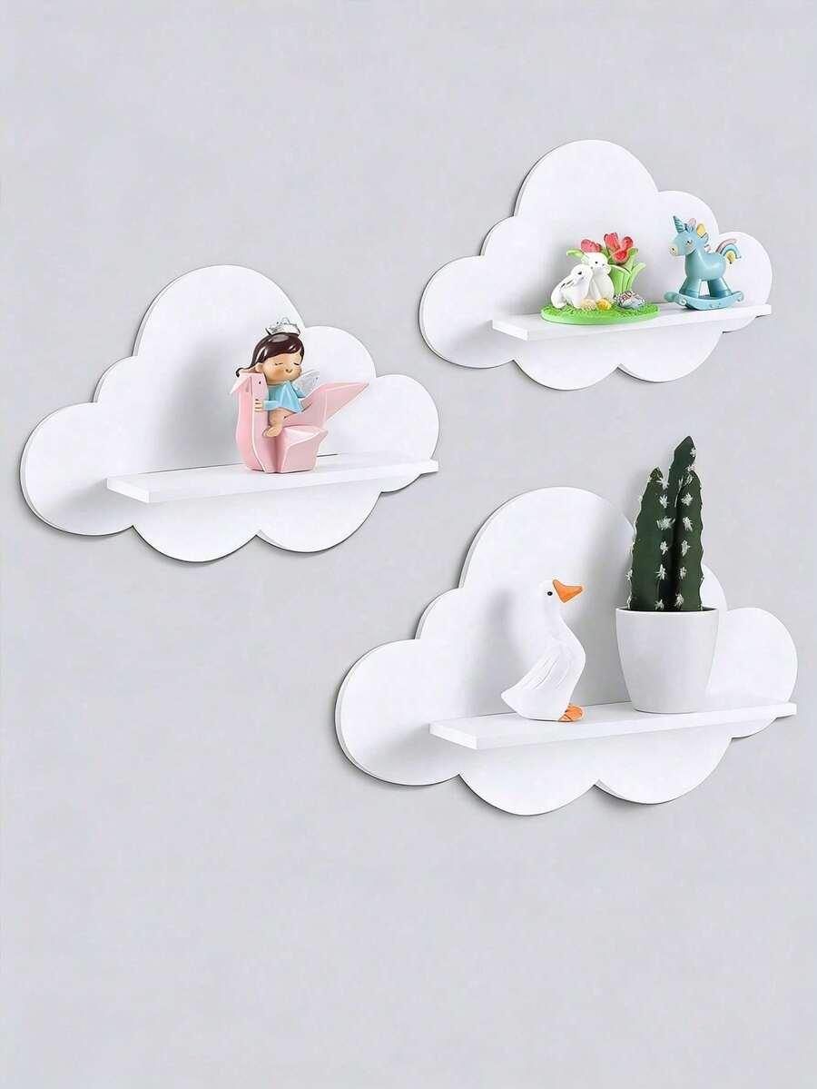 SHEIN BIAŁA PÓŁKA NA ŚCIANĘ 3-PACK S07__20X25X5,6