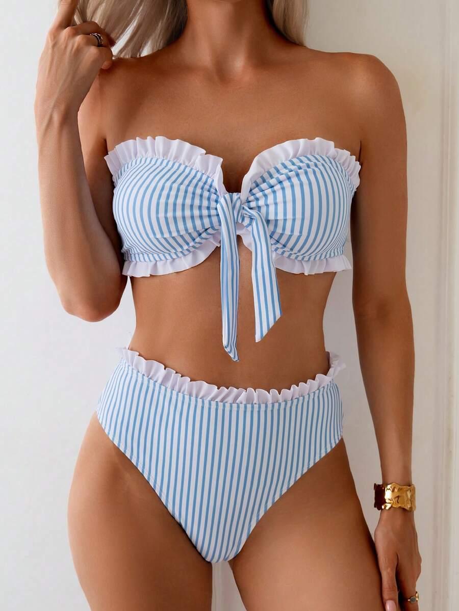 SHEIN STRÓJ KĄPIELOWY DWUCZĘŚCIOWY S09__S