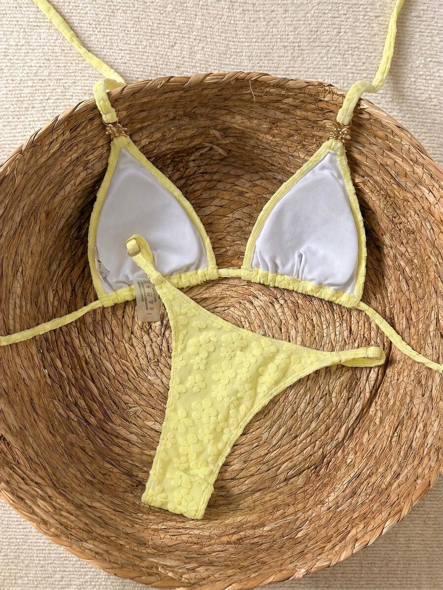 BIKINX ŻÓŁTY DWUCZĘŚCIOWY STRÓJ KĄPIELOWY S09__L