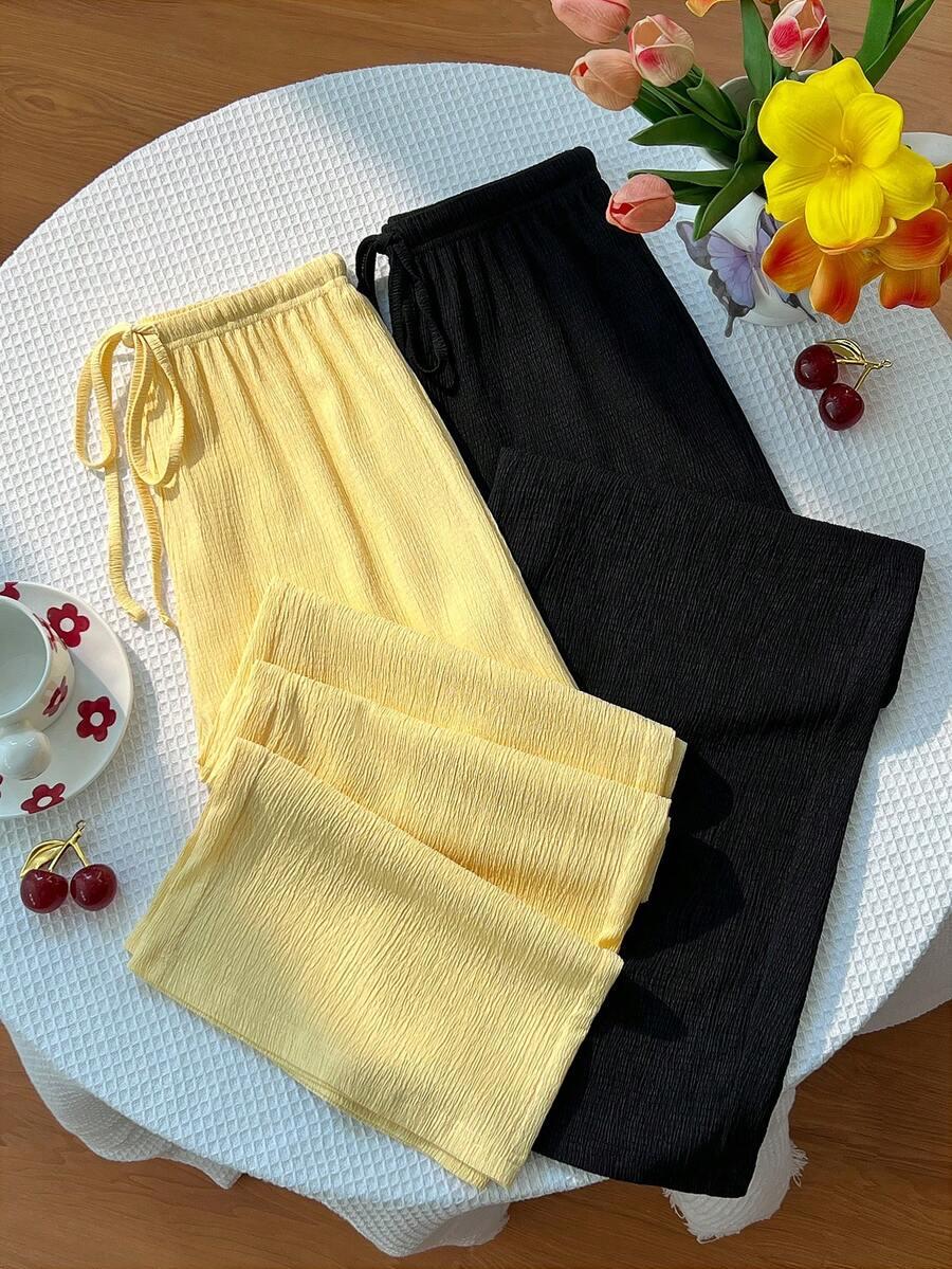 SWEETRA CZARNE SPODNIE CASUAL S06__M