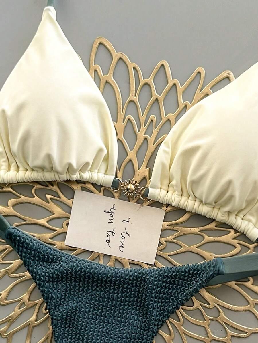 SHEIN DWUCZĘŚCIOWY STRÓJ KĄPIELOWY S09__M