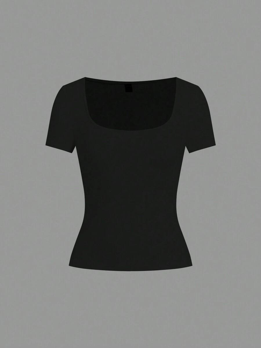 SHEIN BIAŁY TOP KRÓTKI RĘKAW S09__S