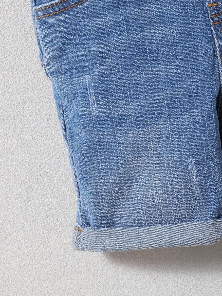 SHEIN NIEBIESKI KOMBINEZON JEANS S06__104-110
