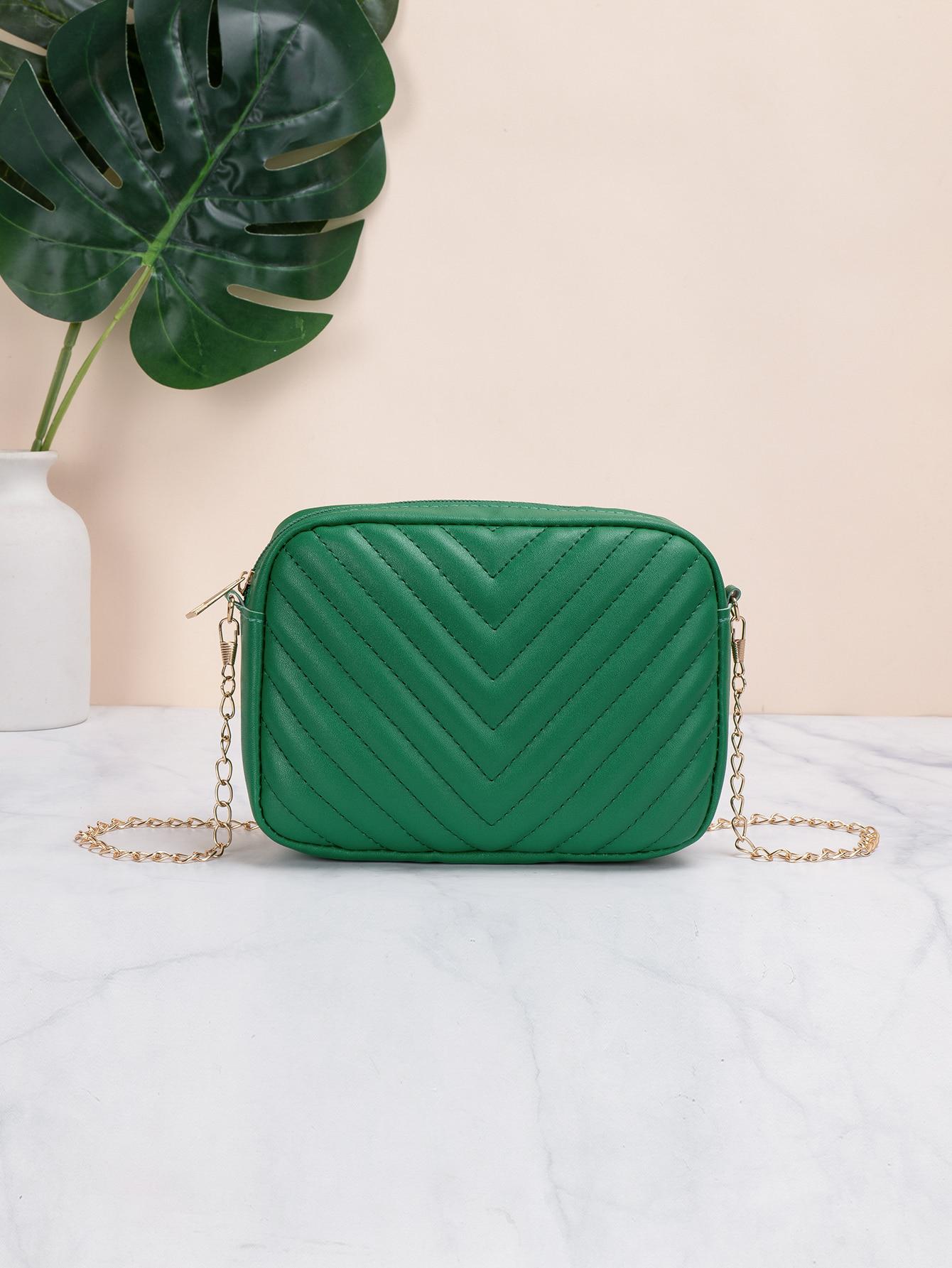 SHEIN ZIELONA TOREBKA NA RAMIĘ S07__14X6X20