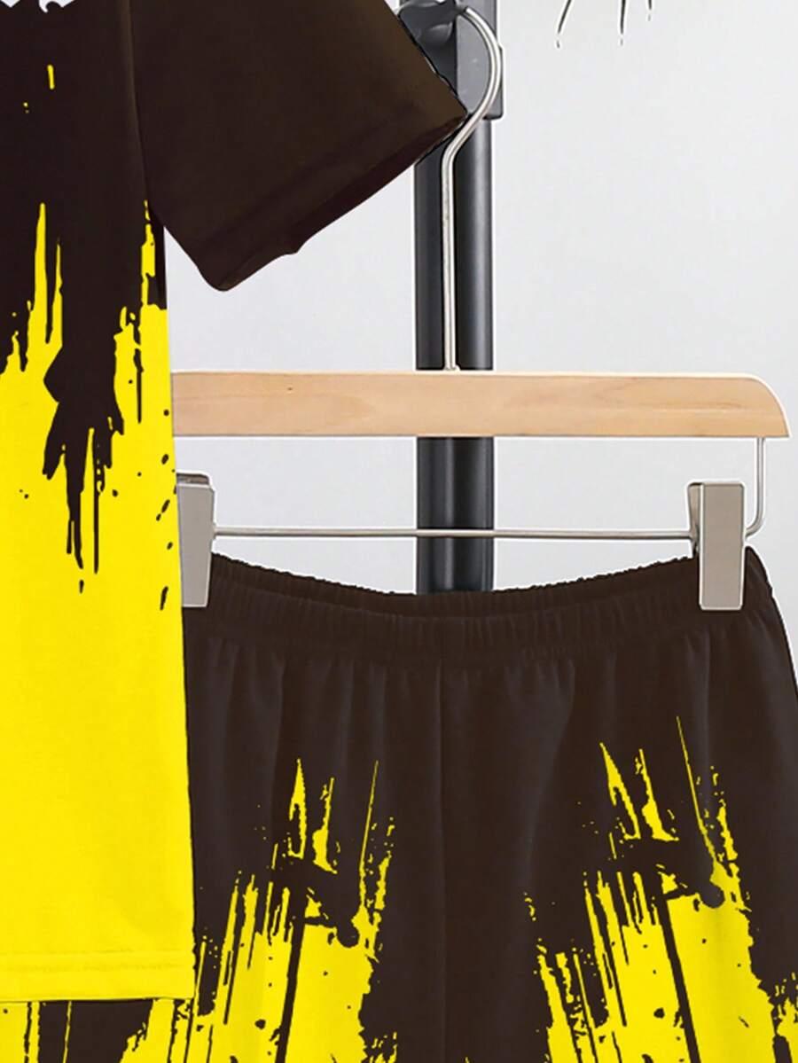 SHEIN KOSZULKA SPODENKI KOMPLET S06__140-146