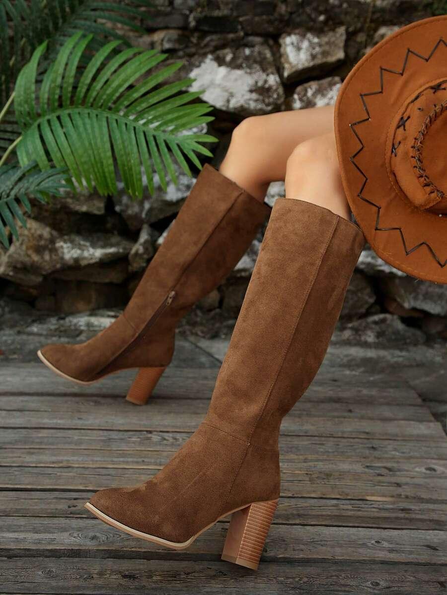 SHEIN BRĄZOWE KOZAKI OBCAS W01__36,5