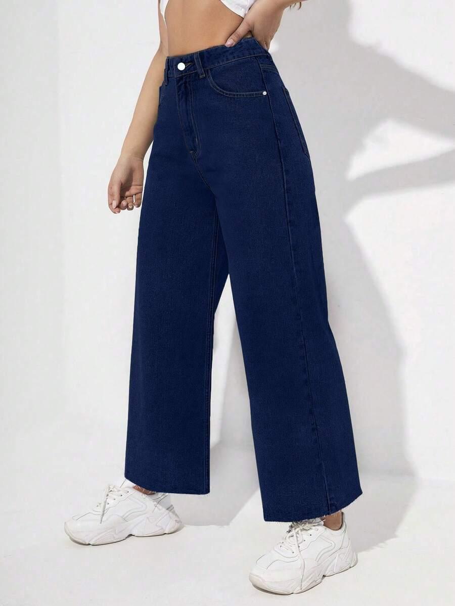 SHEIN GRANATOWE SPODNIE JEANS S06__XXL