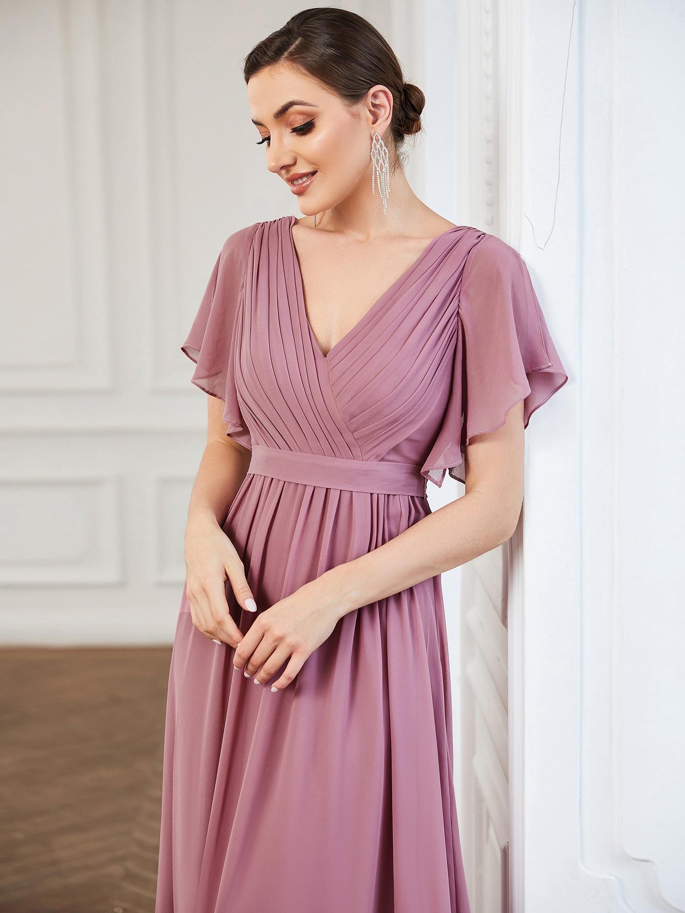EVER PRETTY RÓŻOWA MAXI SUKIENKA S06__M